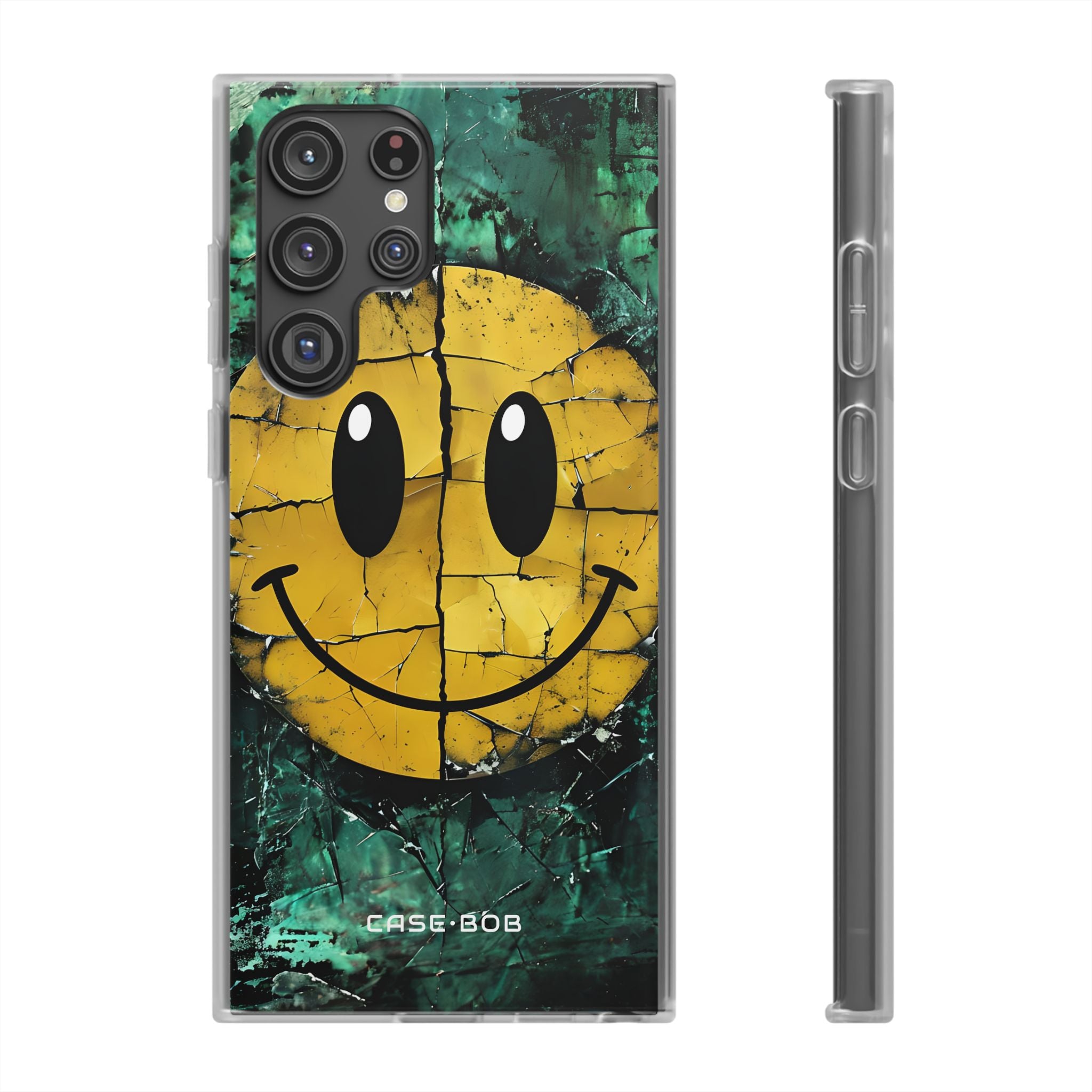 Cracked Smiley Samsung S22 Ultra Case - Soft