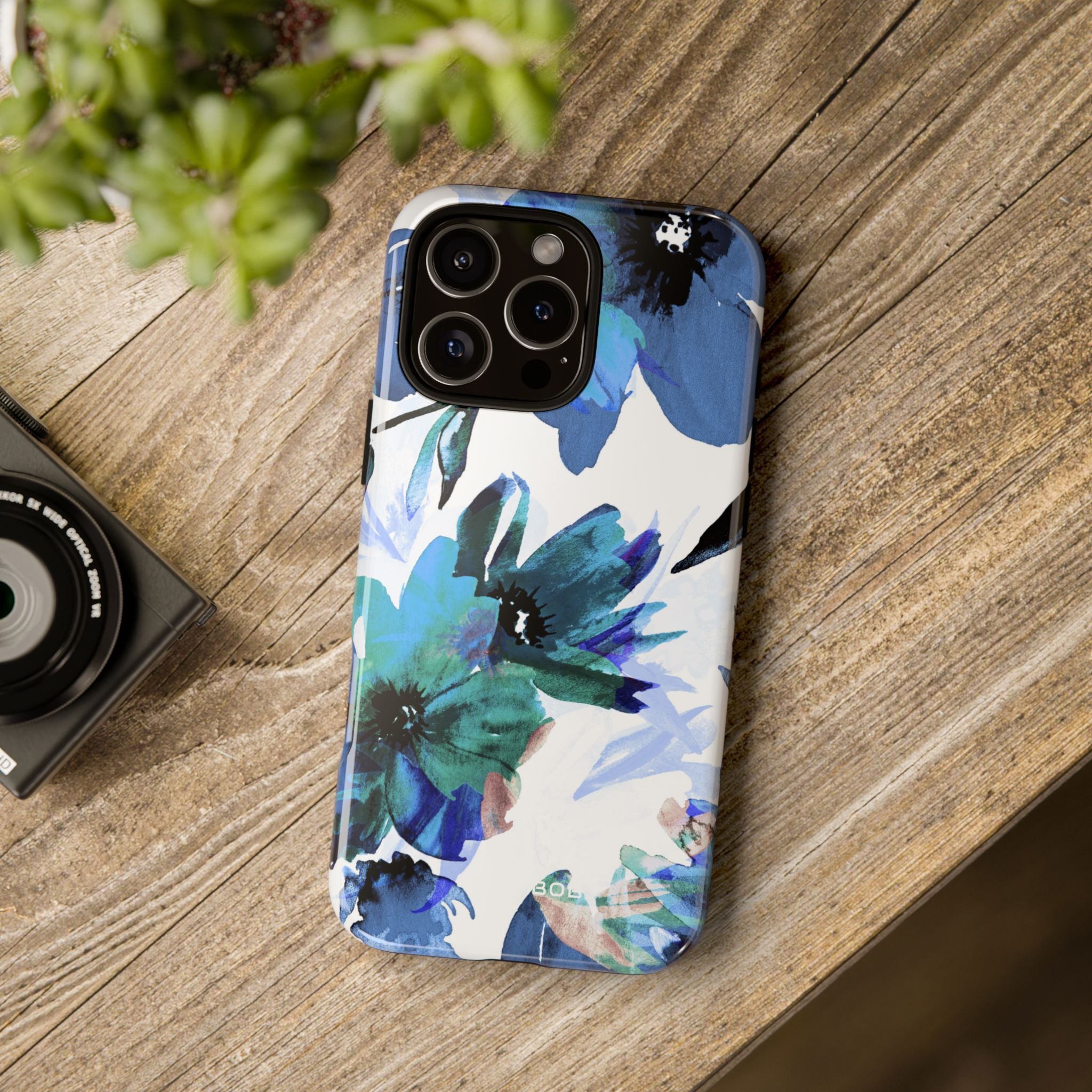 Blue Blossom Radiance iPhone 16 Pro Max Case - Tough