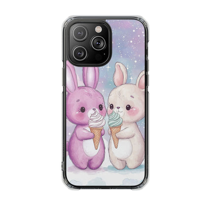 Rabbits Enjoy Ice Cream iPhone Case - Impact