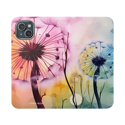 Dandelion Glow - iPhone 15 Plus Case - Wallet