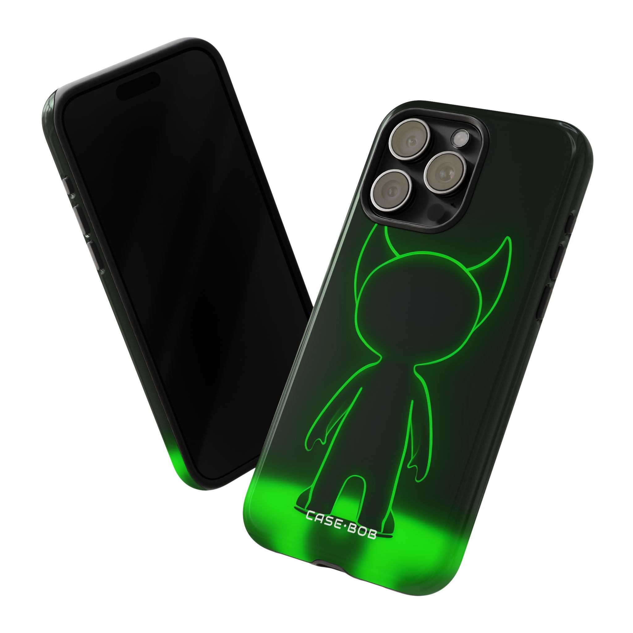 Neon Horned Glow iPhone 15 Pro Max Case - Tough