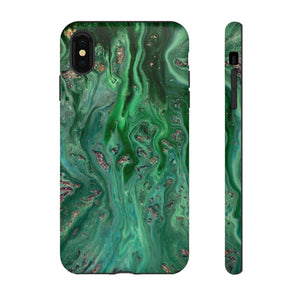 Light Green Ink Art iPhone Case (Protective) iPhone XS MAX Matte Phone Case