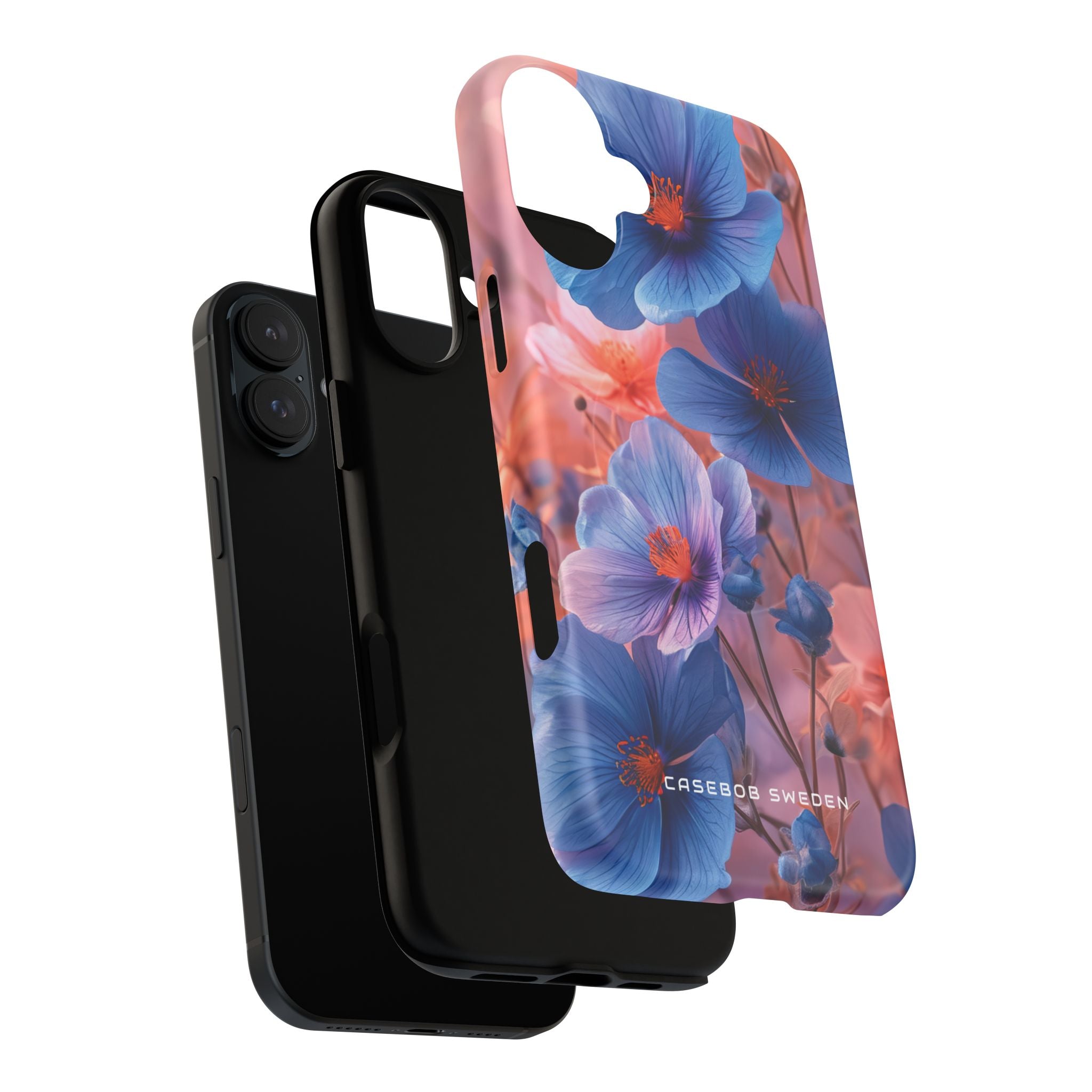 Harmonious Blooming Blues and Pinks iPhone 16 | Tough+ Phone Case