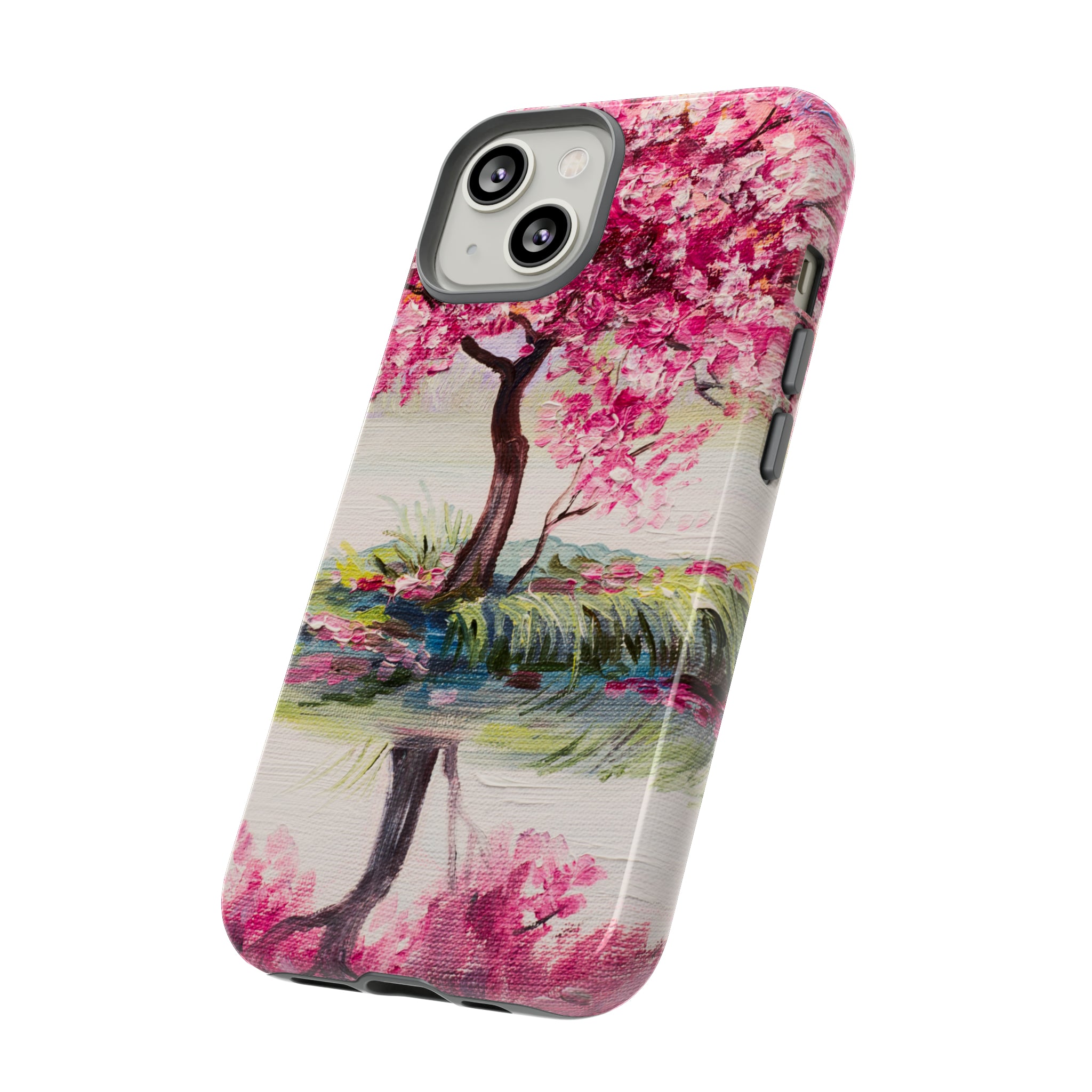 Oil painting - Oriental Cherry Tree - Protective Phone Case