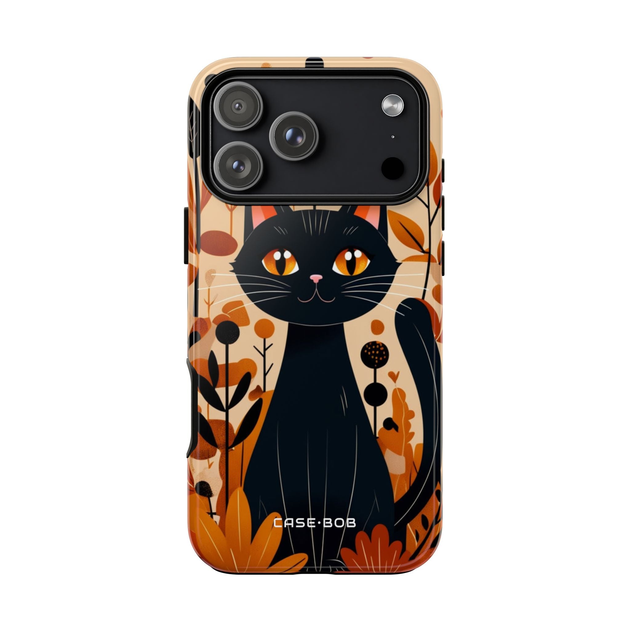 Black Cat Glow iPhone 17 Pro Max Case - Tough