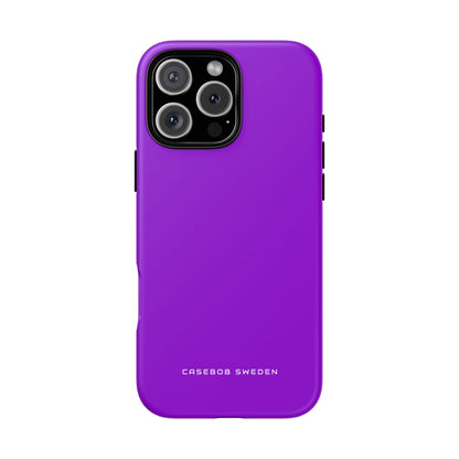 Dunkelviolettes iPhone 16 - Robuste Handyhülle