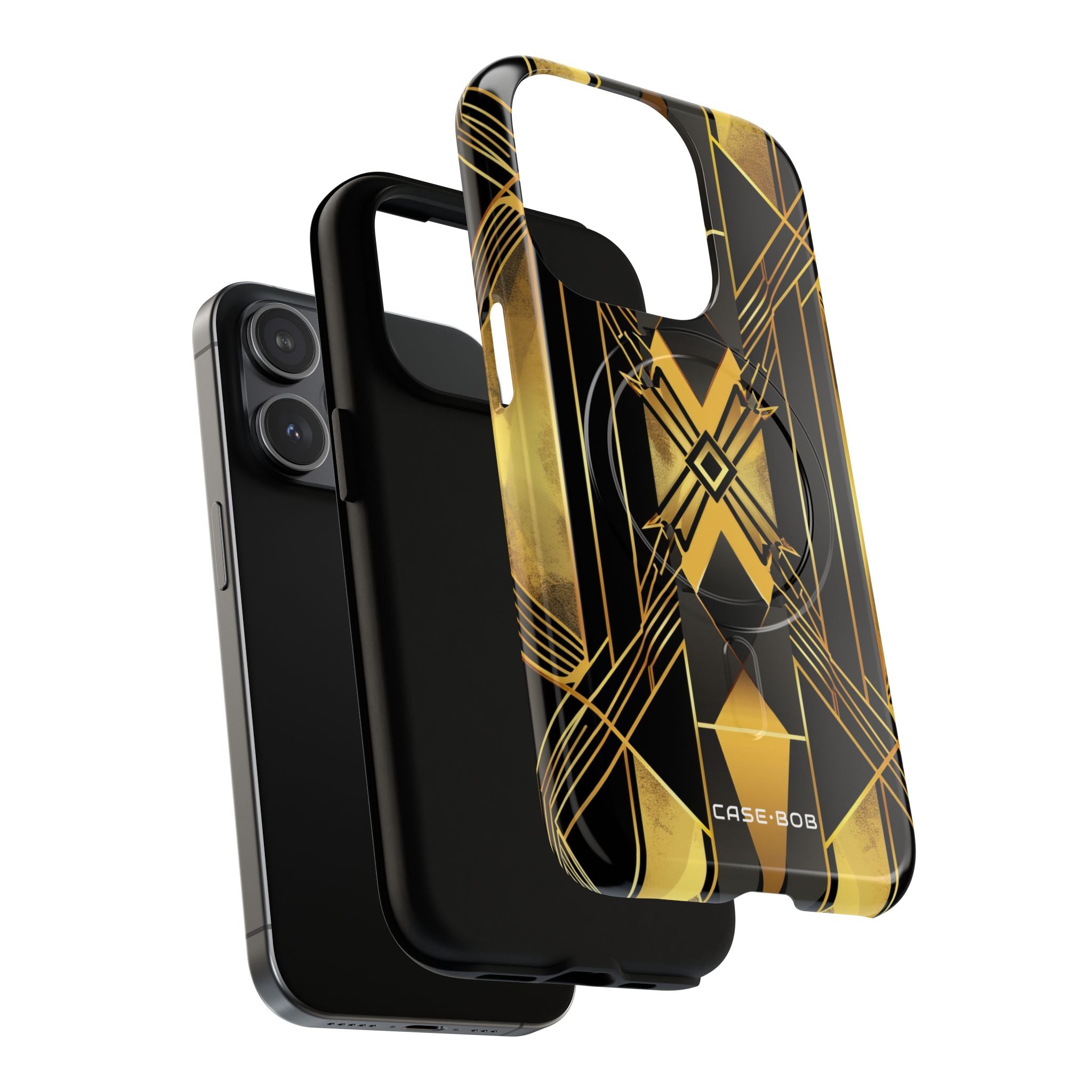 Golden Diamond Radiance iPhone 15 Pro Case - Tough+