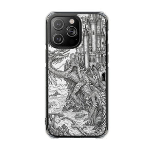 Dragon's Ascent - Phone Case for iPhone (Clear Impact - Magnetic)