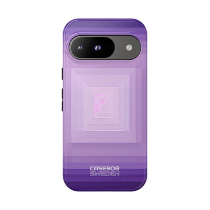 Purple Geometry Vortex Google Pixel 9 - Tough