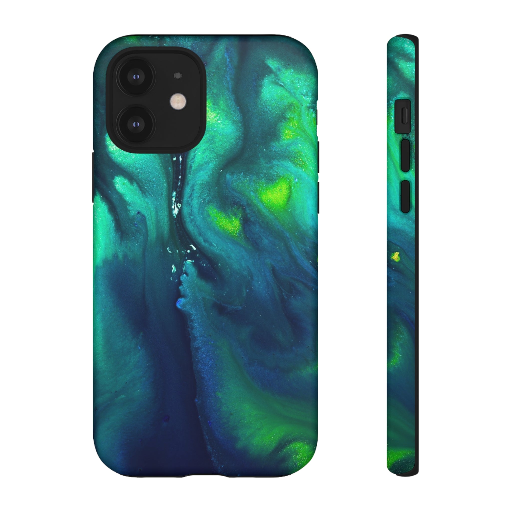 Northen Light Ink Art iPhone Case (Protective) iPhone 12 Matte Phone Case