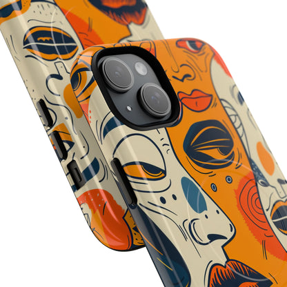 Tangled Faces Sunset iPhone 15 Plus Case - Tough+