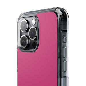 Magenta Pantone | Handyhülle für iPhone (Clear Impact Case – magnetisch) 