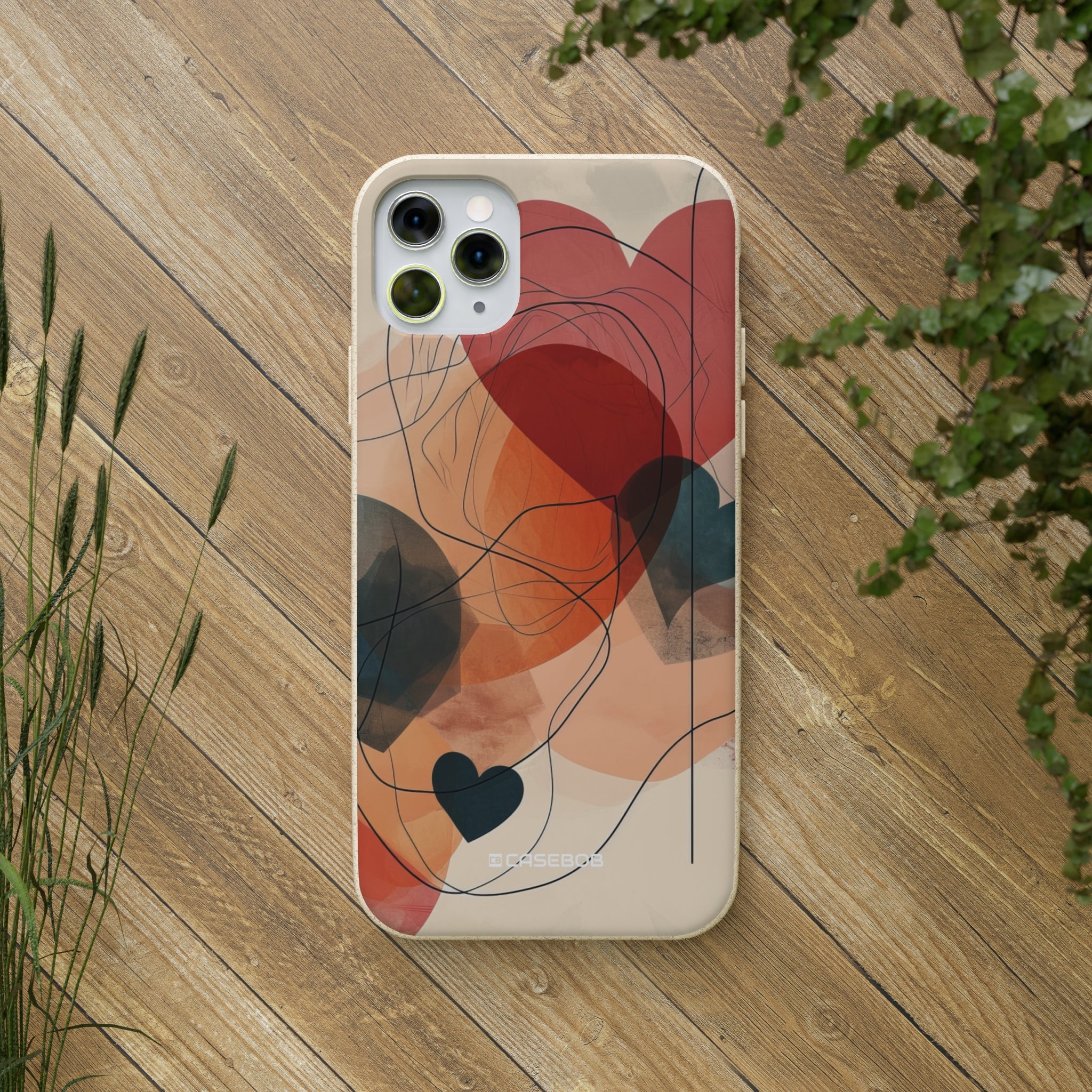 Abstract Heart Harmony | Biodegradable Phone Case