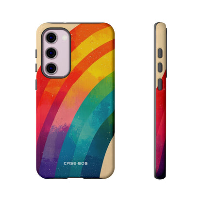 Textured Rainbow Arc Samsung S23 Plus Case - Tough