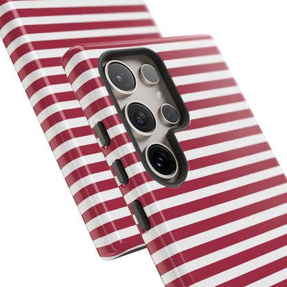 Crimson Stripes Flow - Samsung Case
