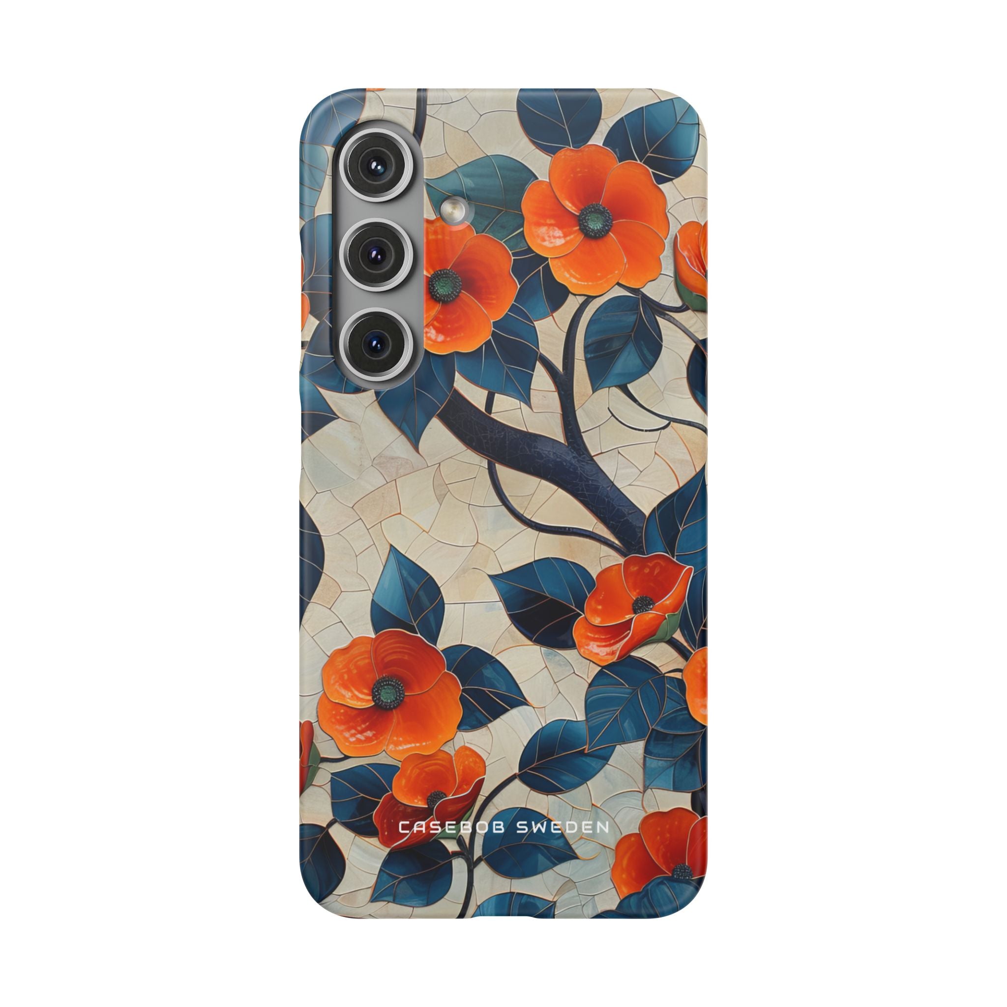 Orange Blossoms Mosaic Harmony Samsung S24 - Slim Phone Case