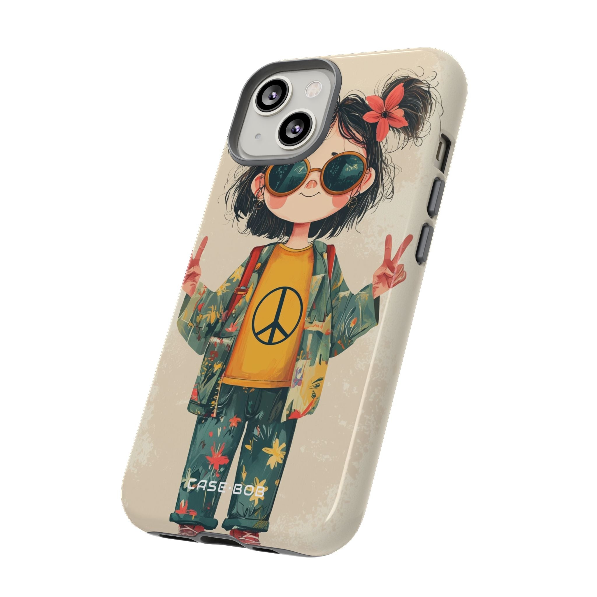 Peace Pigtails iPhone 14 Case - Tough