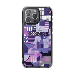 Ultra Violet Design | Handyhülle für iPhone (Clear Impact Case – magnetisch)