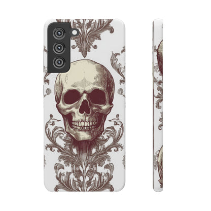 Gothic Skulls and Ornate Foliage Samsung S21 - Slim Phone Case