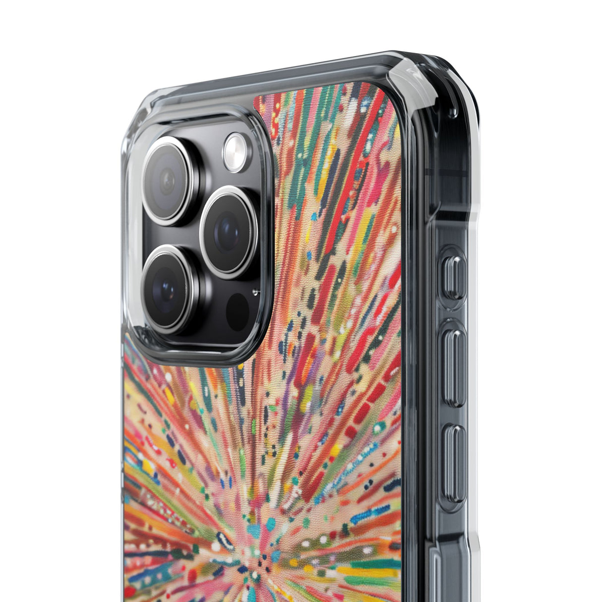 Radiant Burst - Phone Case for iPhone (Clear Impact - Magnetic)