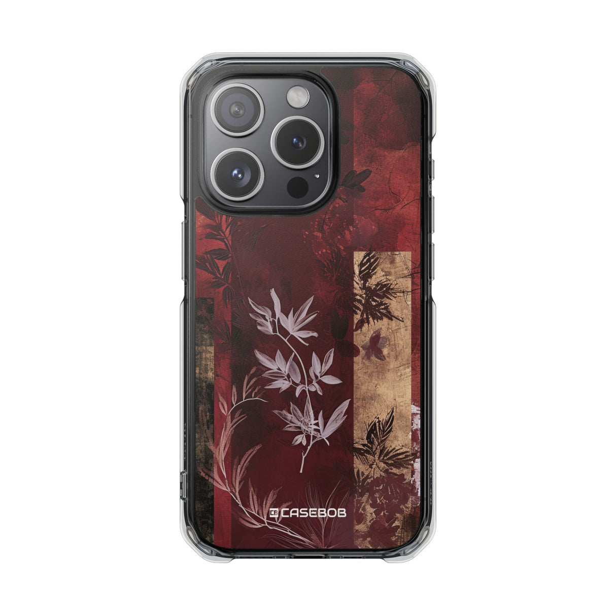 Marsala Design Showcase | Handyhülle für iPhone (Clear Impact Case – magnetisch) 