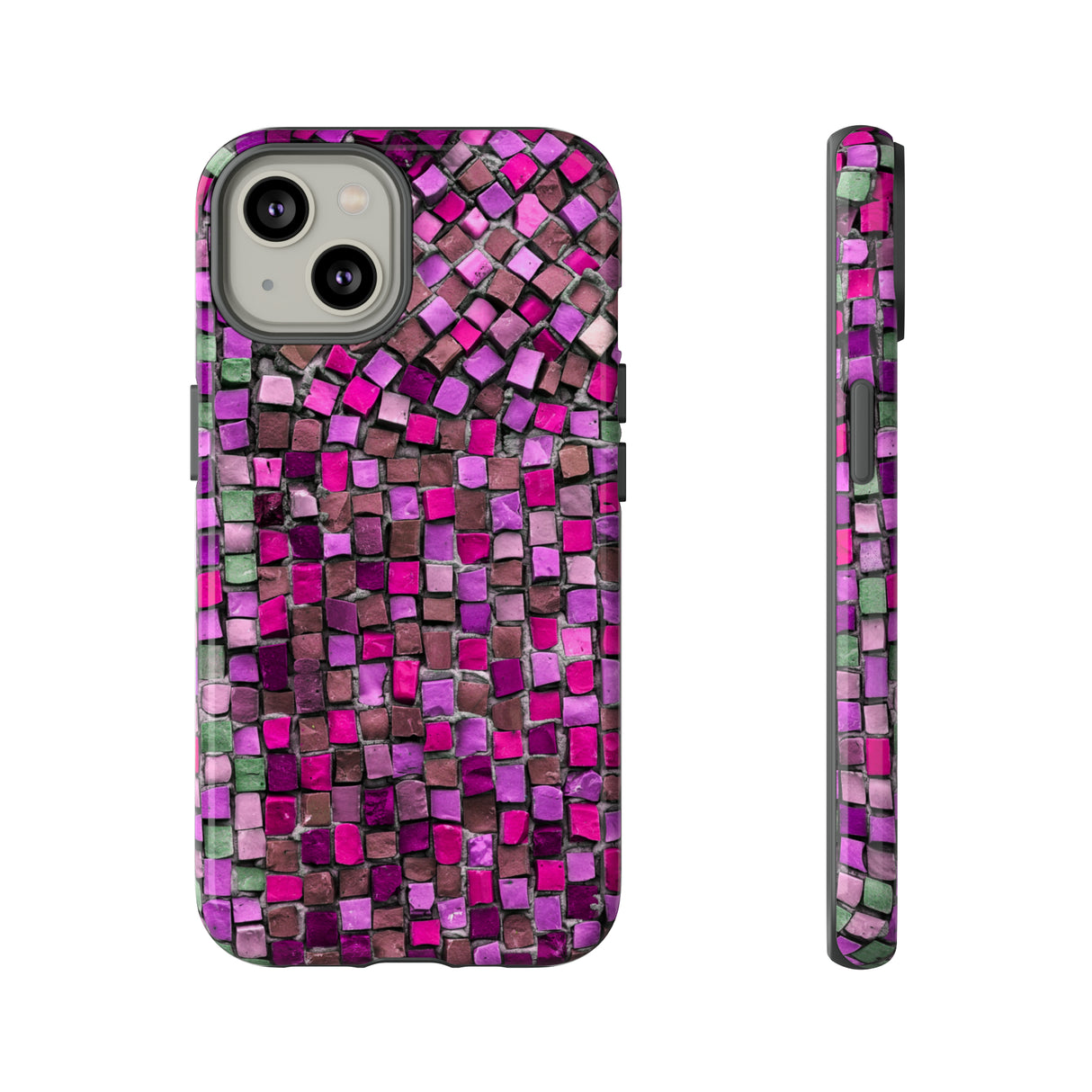 Purple Mosaic - Protective Phone Case