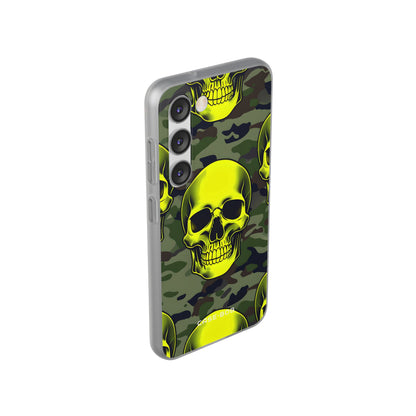 Neon Skull Camo Samsung S23 Case - Soft