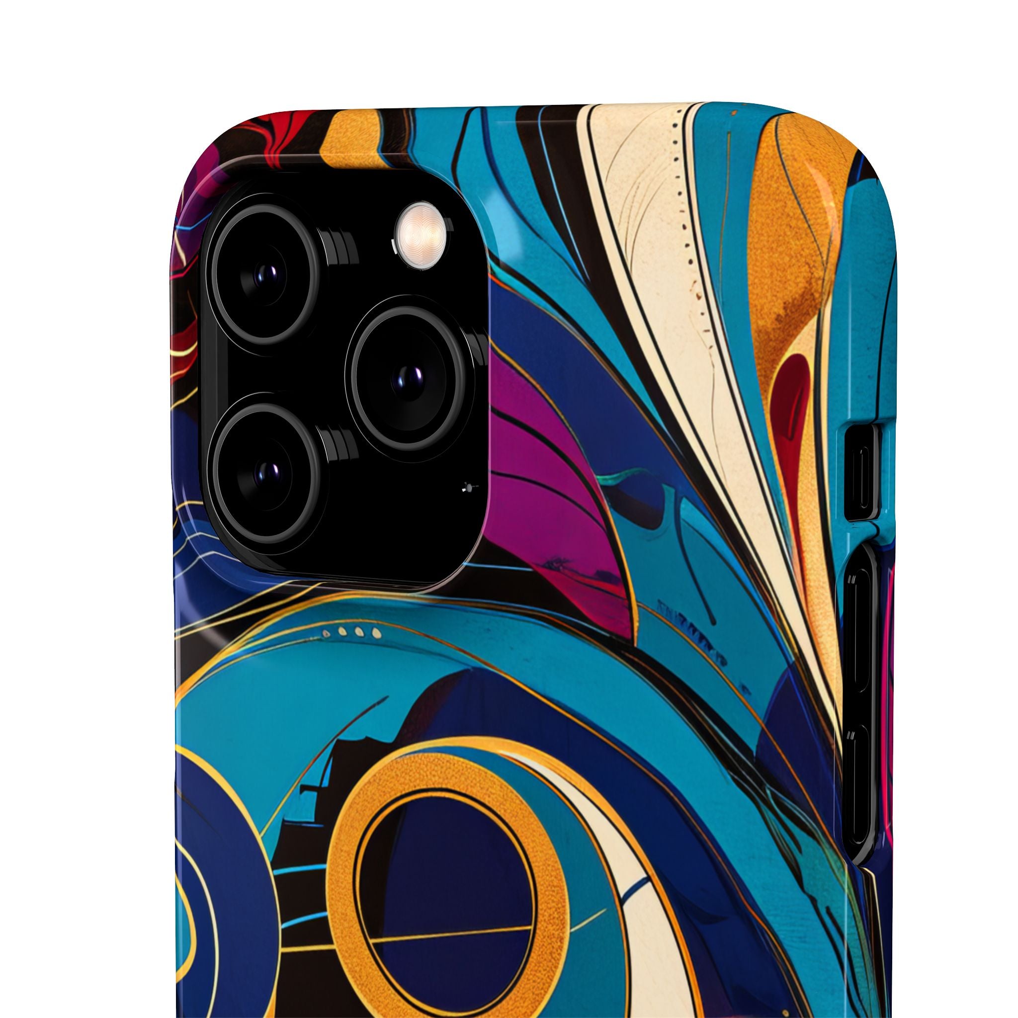 Vintage Vortex Harmony iPhone 14 - Slim Phone Case