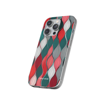 Leaf Cascade Teal iPhone 14 Pro Case - Soft