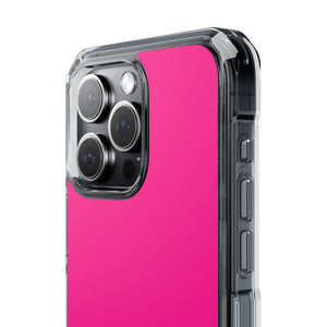 Deep Pink | Phone Case for iPhone (Clear Impact Case - Magnetic)