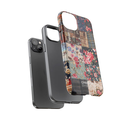 Patchwork floreale trapuntato iPhone 14 - Tough