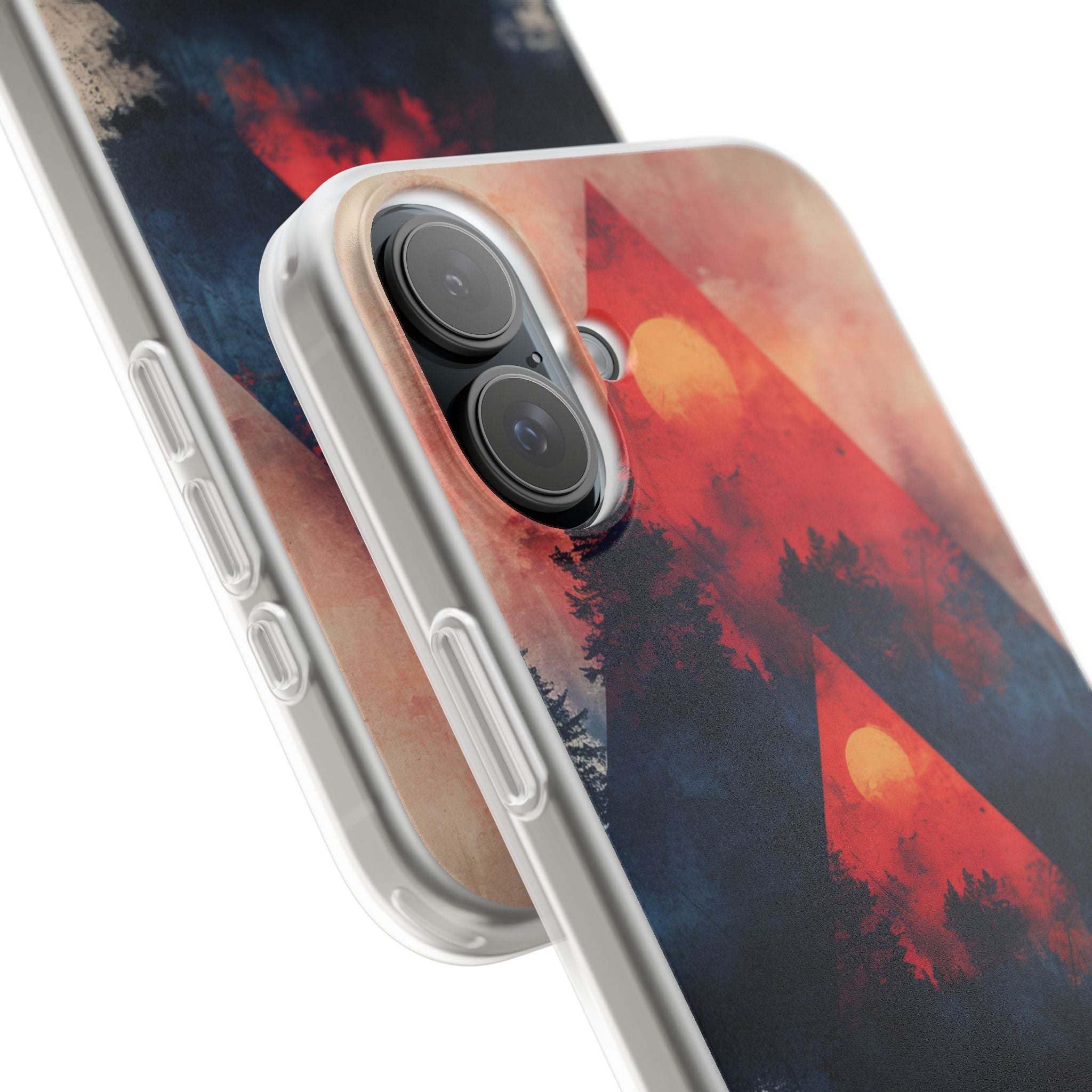 Red Sky Serenity - Flexi iPhone 16 Phone Case