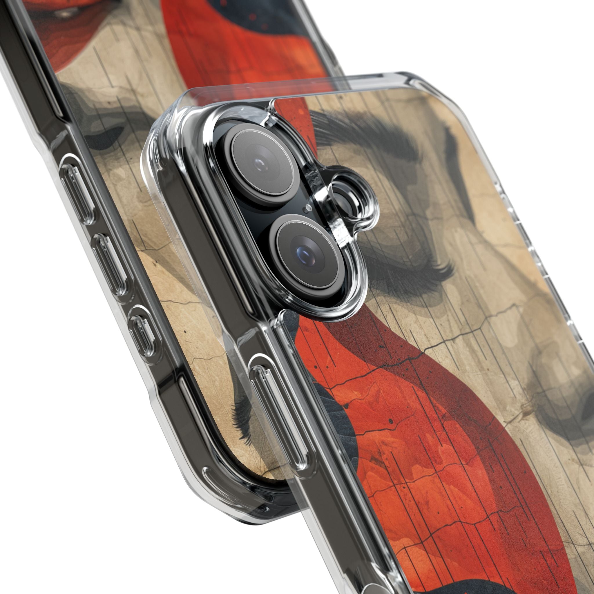 Crimson Flow Profile iPhone 16 - Impact Clear+