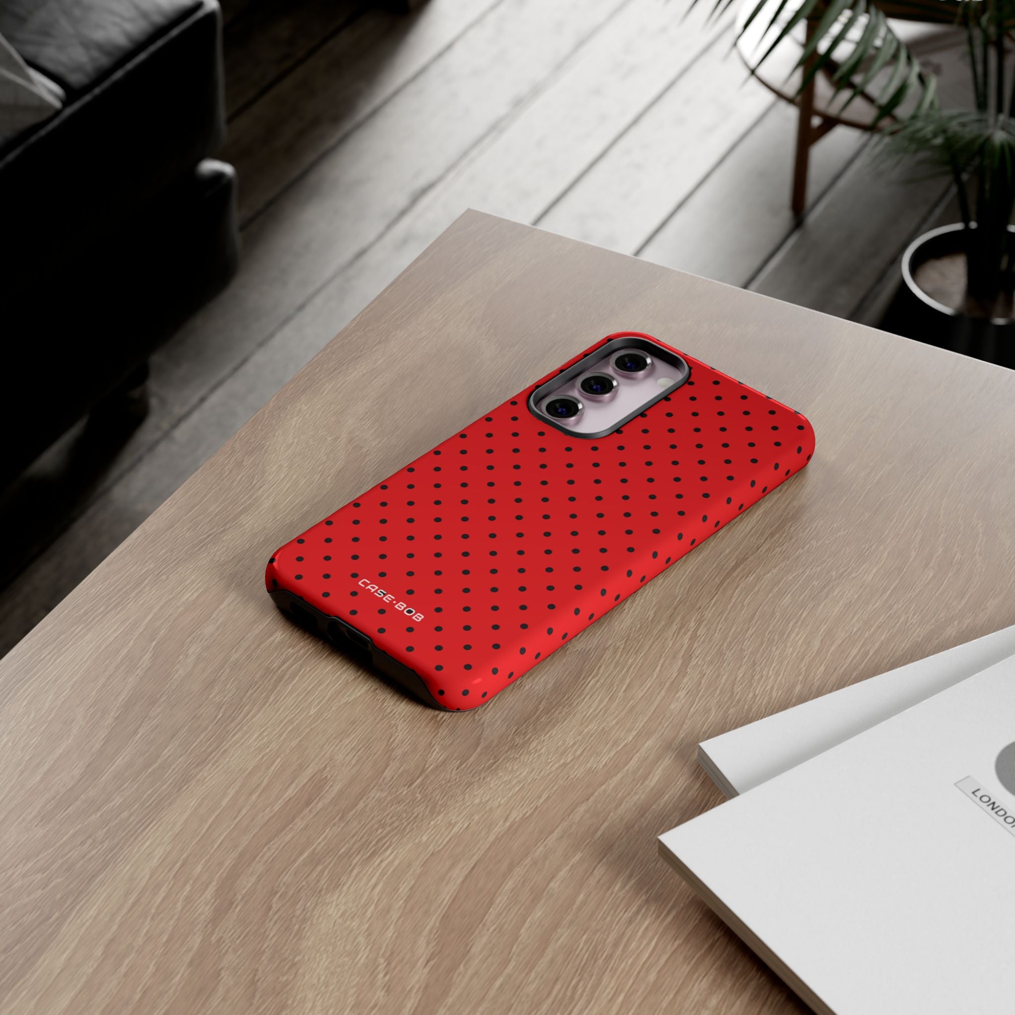 Crimson Dot Matrix Samsung S23 Plus Case - Tough