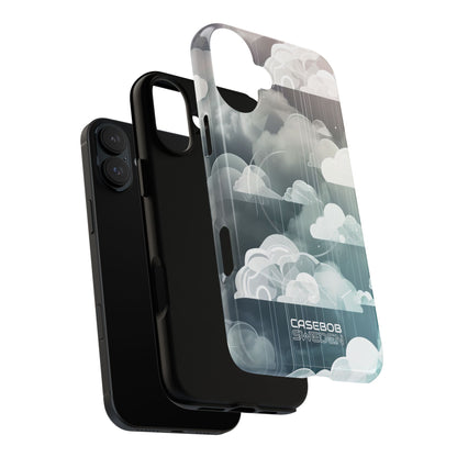 Silver Dream Clouds iPhone 16 - Tough+
