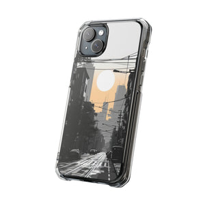 Urban Serenity Glow - Phone Case for iPhone (Clear Impact - Magnetic)