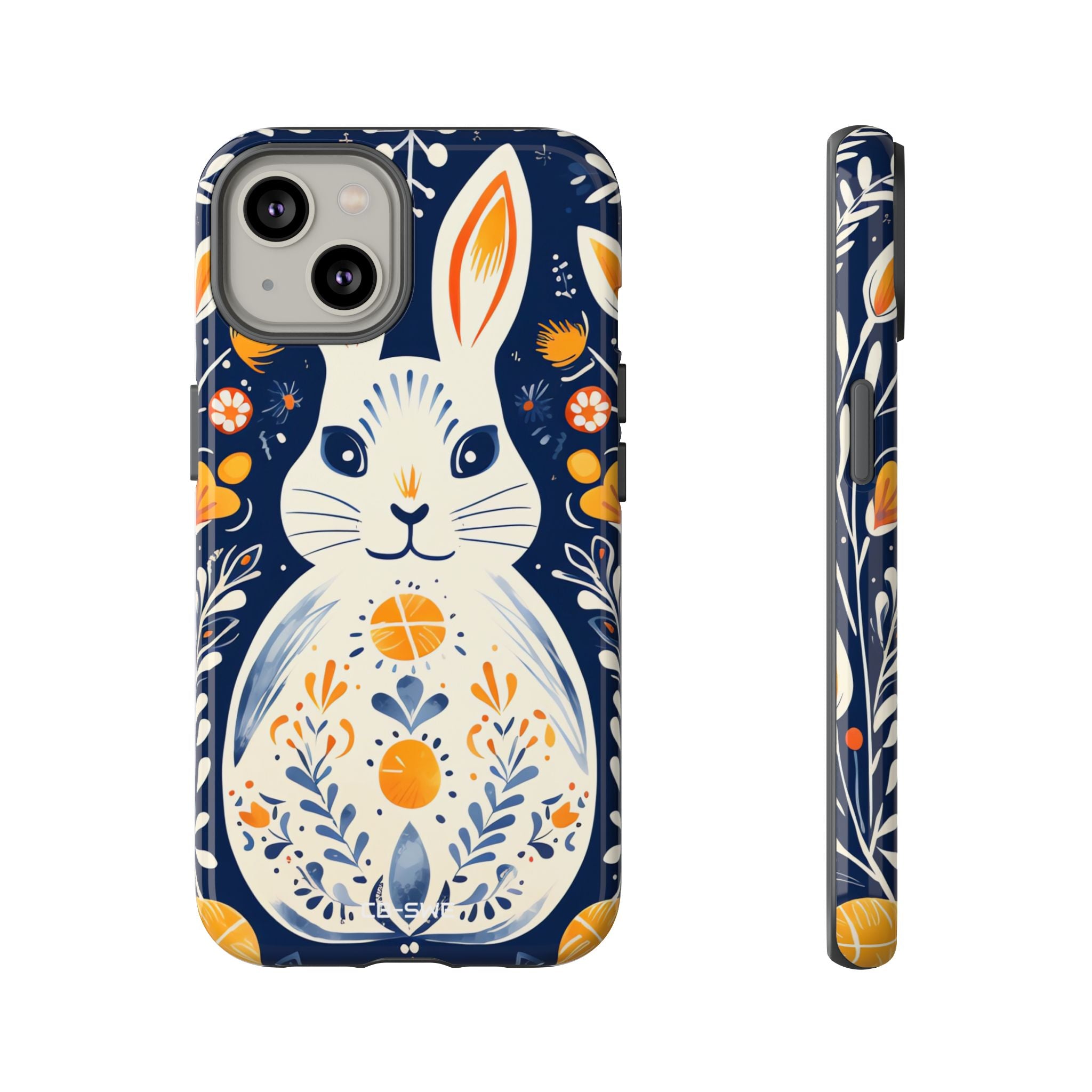 Floral Rabbit Joy - iPhone Case