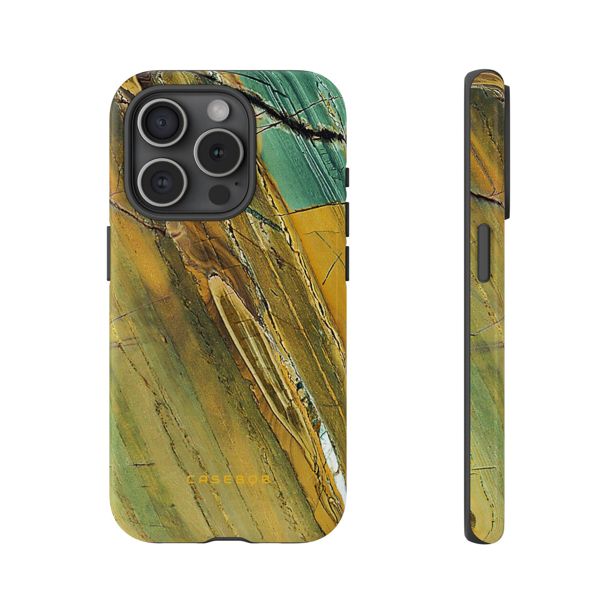 Cracked Yellow - Protective Phone Case