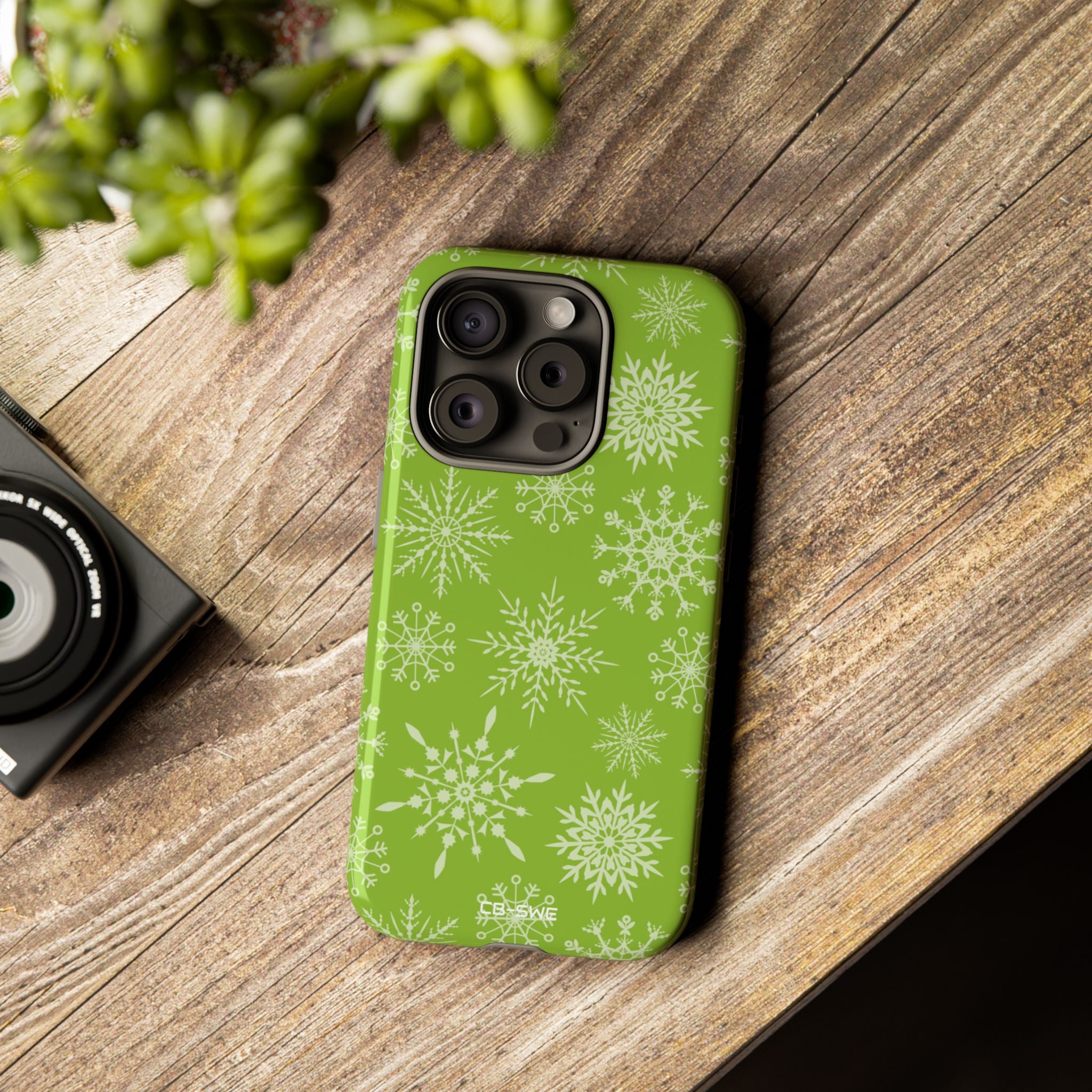Snowflakes Dance Playfully - iPhone Case