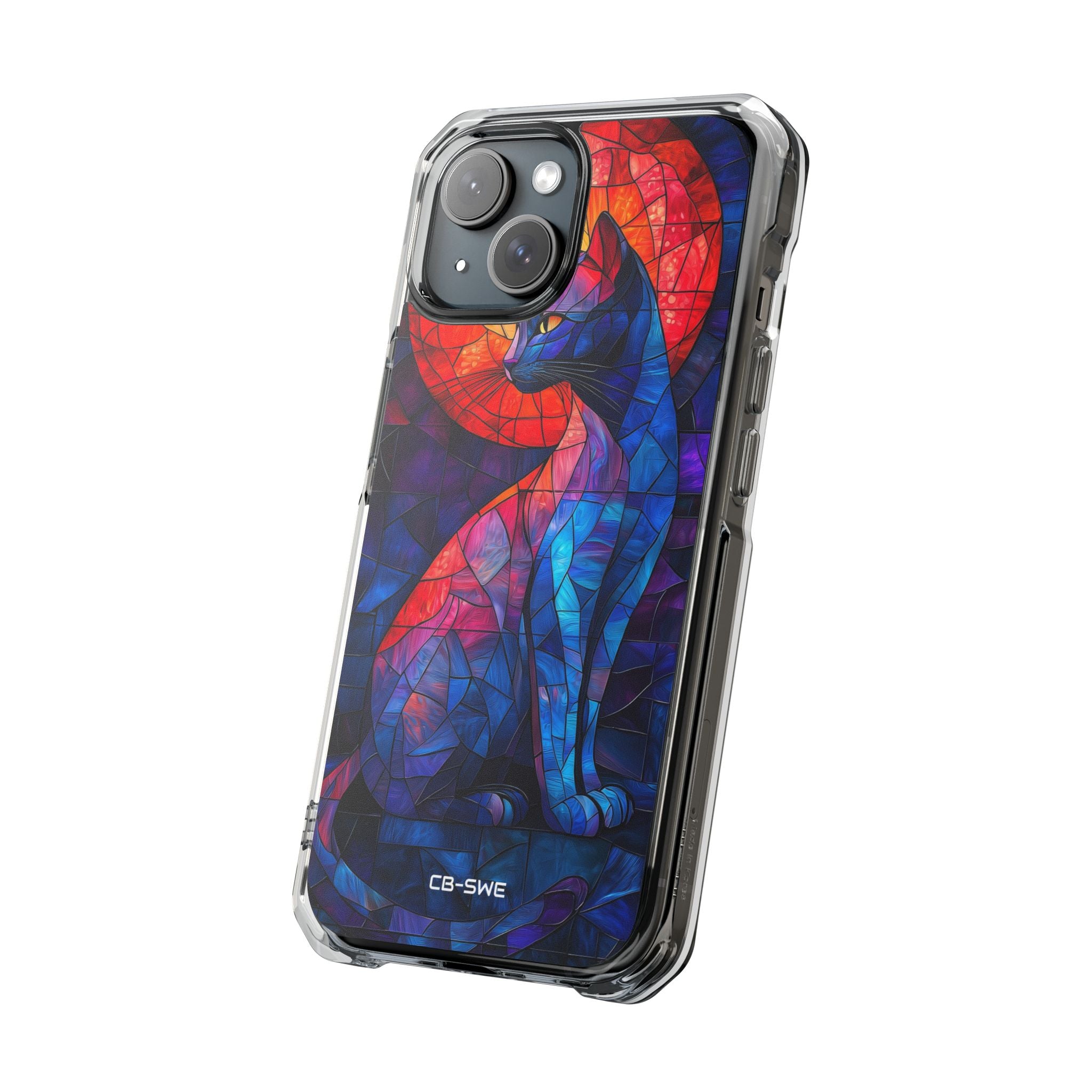 Cat Silhouettes Glow iPhone Case - Impact