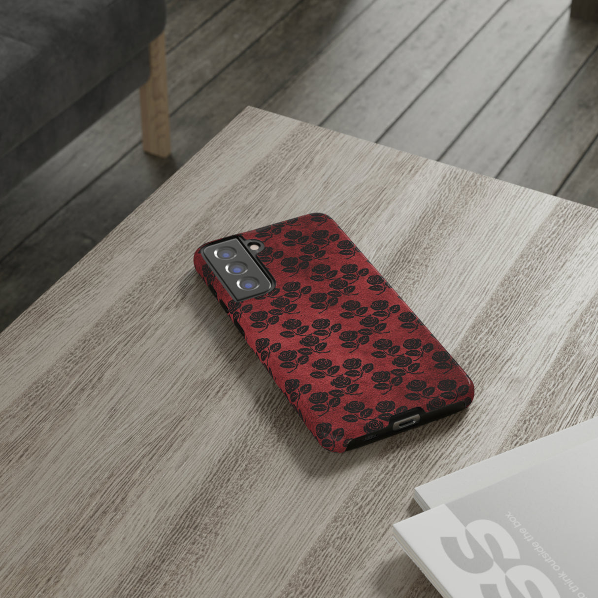 Rosemony Gothic Flower - Protective Phone Case