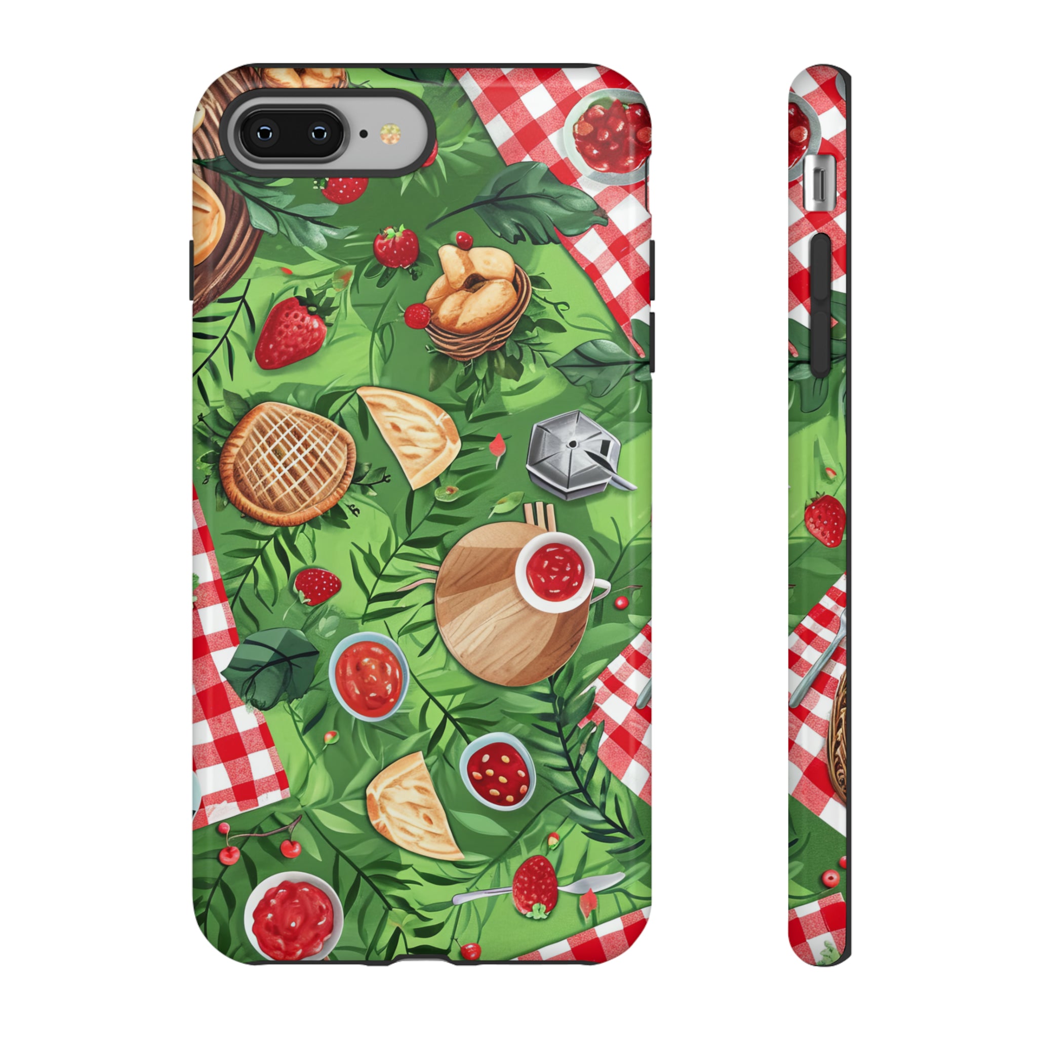 Picnic Love Checkered Bliss - Protective Phone Case