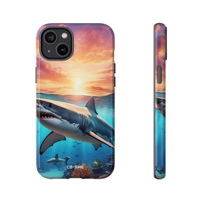 Shark Swims Through - iPhone Case