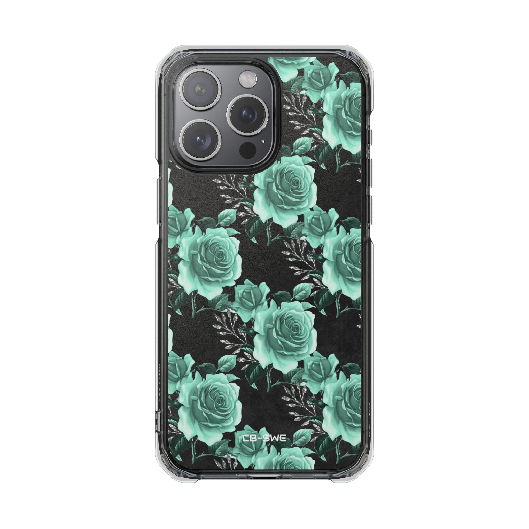 Turquoise Rose Symphony iPhone Case - Impact