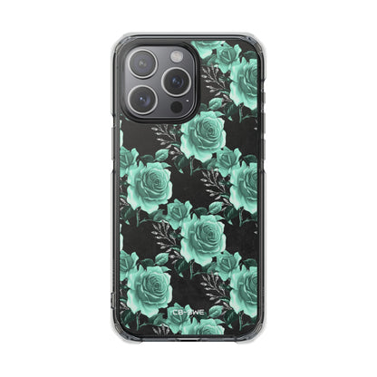 Turquoise Rose Symphony iPhone Case - Impact