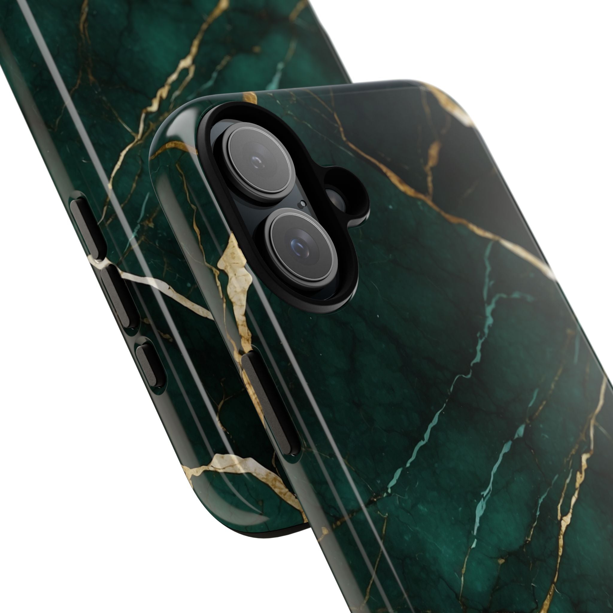Emerald Veins Flow - iPhone Case