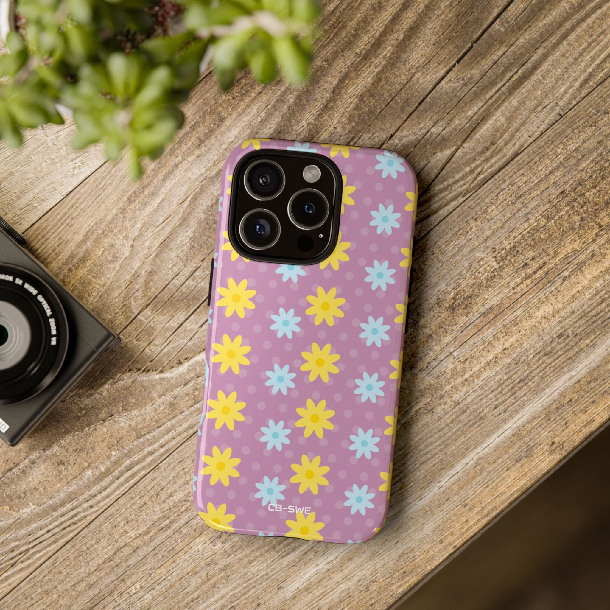 Flower Dots Dance - iPhone Case