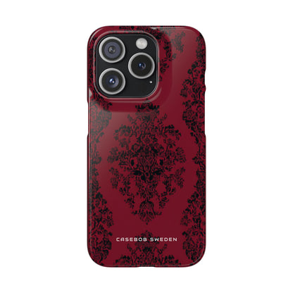 Gothic Crimson Elegance iPhone 15 - Slim Phone Case