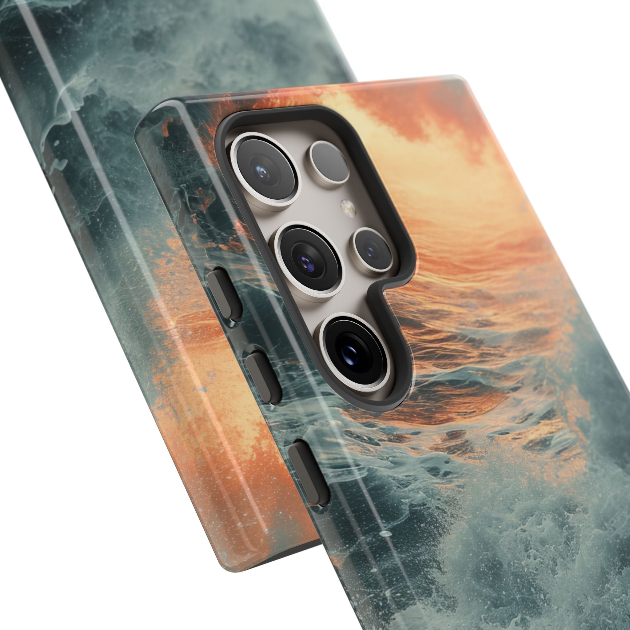 Fiery Wave Power - Tough Samsung S24 Phone Case