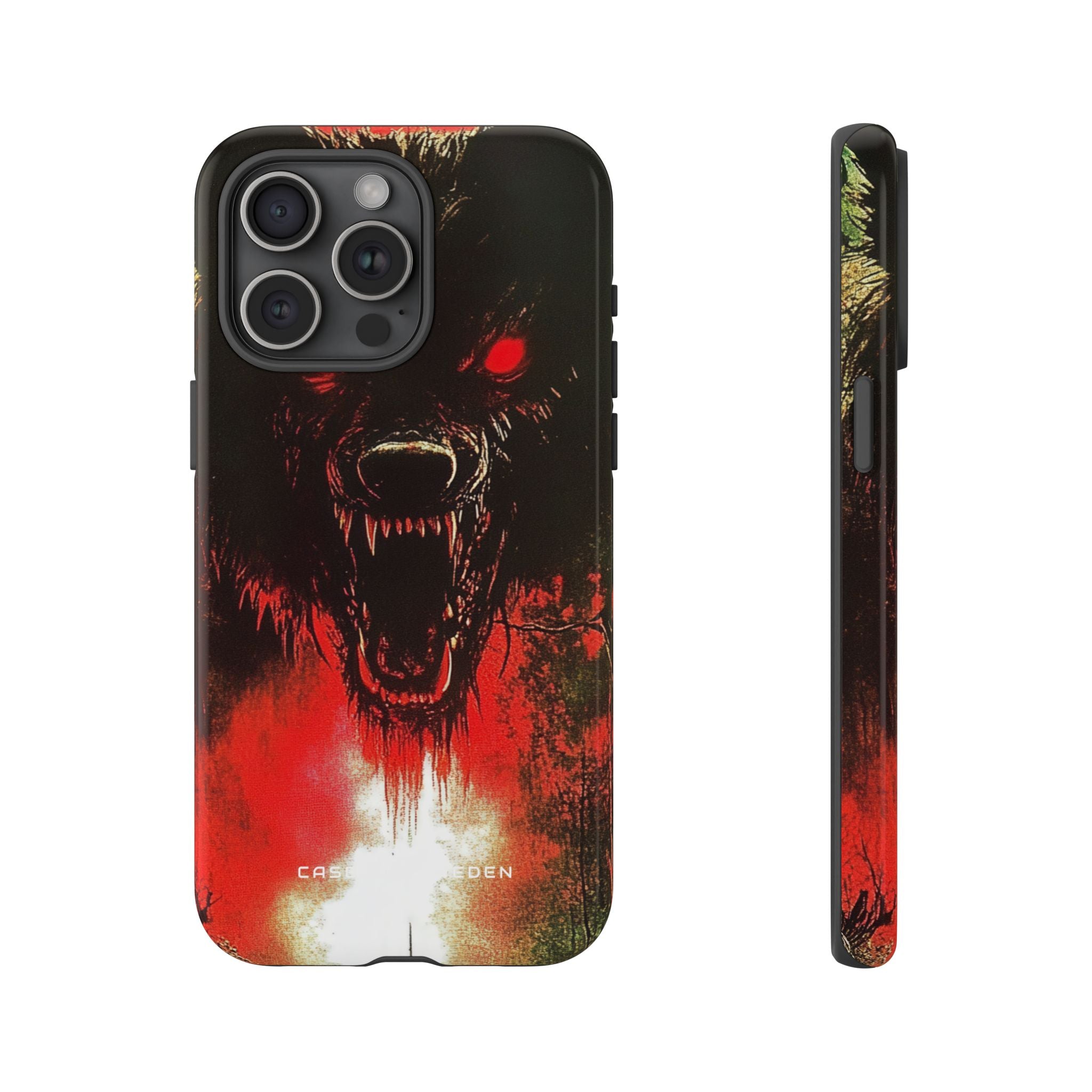 Bloodmoon Wolf's Lament iPhone 15 - Tough Phone Case